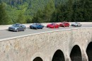 BMW M3 CSL, Opel Mantra, Ferrar F40, Peugeot 205 GTi, Mercedes 300 SL