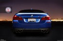 Monte Carlo Blue BMW F10 M5 on HRE Wheels