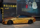 Golden BMW F12 6 Series Convertible in China