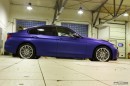 BMW F30 3 Series in Blue Matte Metallic Wrap