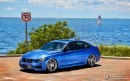 Estoril Blue BMW F30 3 Series on K3 Projekt Wheels