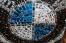 BMW Roundel Made Out of 320 Hot Wheels Cars