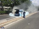 BMW i3 burning