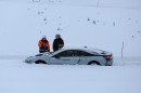 BMW i8 Crashes into Snowbank During Winter Testing