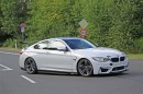 BMW M4 prototype with aerodynamic tweaks