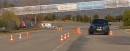 2022 BMW iX performing the moose test in Spain
