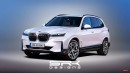 BMW iX5 Electric SUV with iX and Concept XM rendering by SRK Designs
