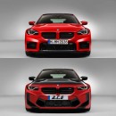 BMW M2 Competition rendering by a.c.g_design
