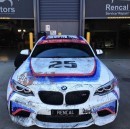 BMW M2 with BMW M2 with Worn-Out 1975 3.0 CSL Racecar Livery