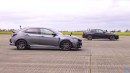BMW M240i vs Golf R vs Civic Type R brake test