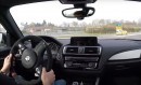 BMW M240i street drifting around the Nurburgring