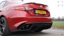2021 BMW M3 Competition vs Alfa Romeo Giulia Quadrifoglio soundcheck and Autobahn acceleration on AutoTopNL
