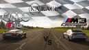 BMW M3 Competition Races Audi R8 V10 Plus