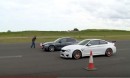 BMW M3 Competition Package vs M4 GTS Drag Race