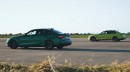 BMW M3 Competition RWD races xDrive AWD sibling