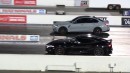 BMW M3 vs Toyota GR Supra drag race on Wheels Plus