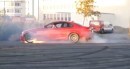BMW M3 Driver Blows Engine while Doing Donuts