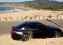 BMW M3 stuck on Guincho Beach