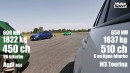 Audi RS 4 Avant vs BMW M3 Touring drag race