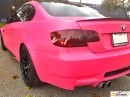 BMW M3 Wrapped in Matte Pink