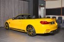 BMW M4 Cabrio Has Speed Yellow Paint, AC Schnitzer Kit, and GTS Hood