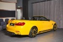 BMW M4 Cabrio Has Speed Yellow Paint, AC Schnitzer Kit, and GTS Hood