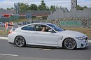 BMW M4 prototype with aerodynamic tweaks