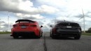 BMW M4 Manual takes on Lexus RC F in a drag and roll race!