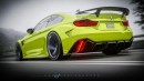 F82 BMW M4 Performance widebody rendering by carmstyledesign