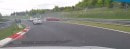 BMW M4 vs. Hot Hatch Trio Nurburgring chase