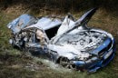 BMW M5 Autobhan crash