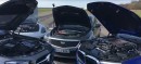BMW M5, AMG E63 S, Panamera Turbo S and Cadillac CTS-V Race to 300 KM/H
