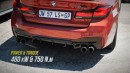 BMW M5 Competition Drag Races Audi RS 6 Avant
