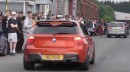 BMW M5 Crashes into M135i
