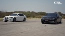 BMW M5 vs BMW M760Li drag race