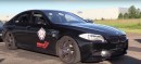 BMW M5 Sleeper Drag Races Lamborghini Murcielago