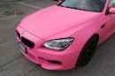 BMW M6 Gets Matte Pink Wrap