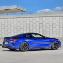 BMW M8 Competition mid-engine CGI transformation rendering by superrenderscars