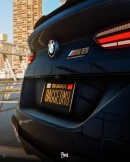 BMW M8 with custom wheels for GTA V
