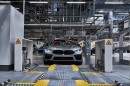 BMW 8 Series on the assembly line