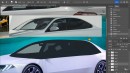 BMW Vision Neue Klasse rendering by Theottle