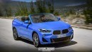 BMW X2 cabrio rendering
