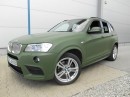 BMW X3 Wrapped in German Army Green