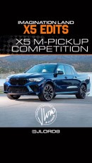 BMW X5 M Competition Pickup Truck rendering by jlord8
