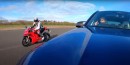 Ducati Panigale V4 S Vs BMW X5 M Competition drag race