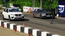 BMW X5 M vs. Mercedes E63 AMG vs. C63 AMG: 750 HP Monsters Drag Race