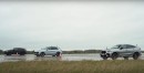 BMW X6 M "Monsters" Audi RS Q8 and Porsche Cayenne Turbo S in a Drag Race