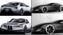 BMW Z Series and 2002 renderings by brunoarena.designwall