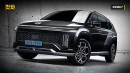 2024 Hyundai Ioniq 7 Seven production rendering by Gotcha Cars