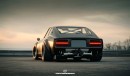 Datsun 240Z Air Dam forged deep bowls restomod rendering to reality by johnrendering